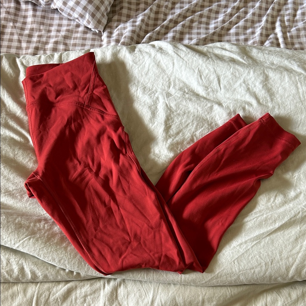 Lululemon Red Leggings